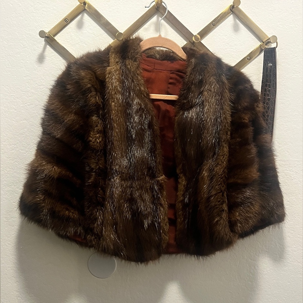 Vintage Mink Shawl
